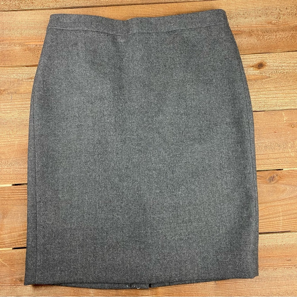 J Crew • No 2 Pencil Skirt • Charcoal Gray Sz 12